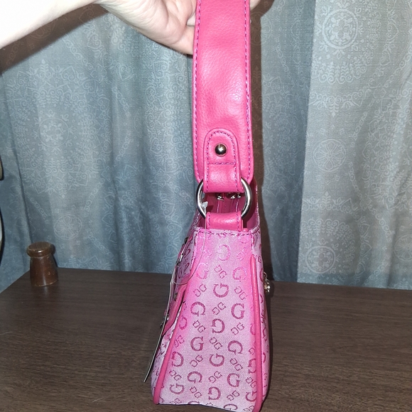 Pink Shoulder Bag with Studded Detailing - Picture 2 of 13
